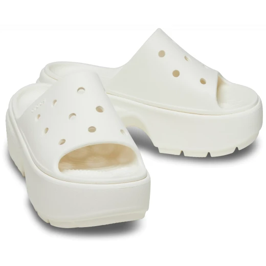 Stomp Collection Women's Off White Slide Sandals Sizes 34 35 Featuring Exaggerated Chunky Soles for a Bold and Stylish Look Perfect for Summer - Crocs - Image 24