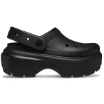 Stomp Collection Women's Clog Black with Exaggerated Chunky Sole Sizes 36 37 Comfortable Stylish Footwear for Bold Fashion Statements Made for Walking and Standing All Day - Crocs