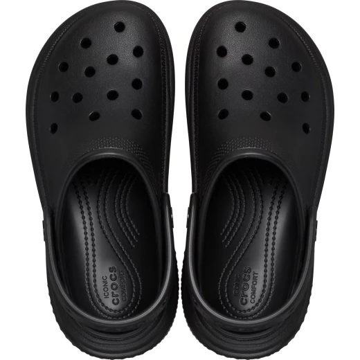 Stomp Collection Women's Clog Black with Exaggerated Chunky Sole Sizes 36 37 Comfortable Stylish Footwear for Bold Fashion Statements Made for Walking and Standing All Day - Crocs - Image 23