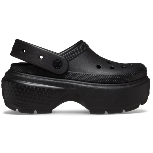 Stomp Collection Women's Clog Black with Exaggerated Chunky Sole Sizes 36 37 Comfortable Stylish Footwear for Bold Fashion Statements Made for Walking and Standing All Day - Crocs - Image 2