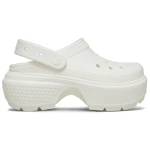 Stomp Collection Women's Off White Clogs 34 35, Featuring Exaggerated Chunky Soles for Bold Style and Lightweight Comfort, Perfect for Making a Statement with Eye Catching Design - Crocs