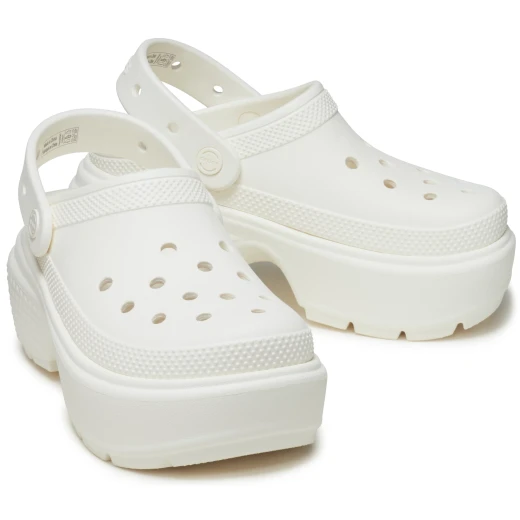 Stomp Collection Women's Off White Clogs 34 35, Featuring Exaggerated Chunky Soles for Bold Style and Lightweight Comfort, Perfect for Making a Statement with Eye Catching Design - Crocs - Image 8