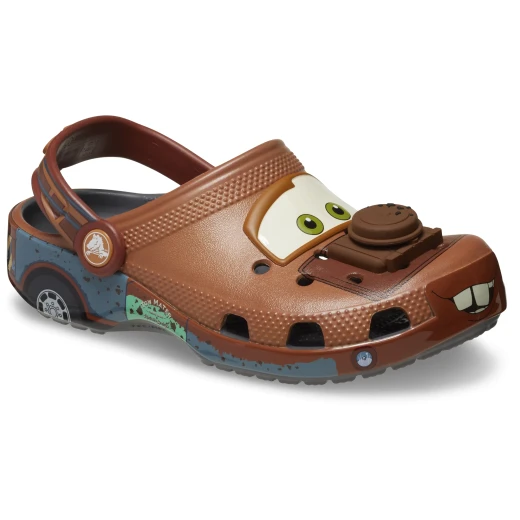 Disney Pixar Cars Mater Toddler Clogs Brown Featuring Tow Mater Design Sizes 29 30 Comfortable Cushioned Footbed Heel Strap with Tow Hook Classic Collection for Toddlers - Disney pixar - Image 3