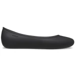 Brooklyn Women's Flat Shoes Black Size 34 35 Comfortable Ballet Style - Crocs