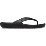 Crocs Unisex Classic Flip Sandals Black Size 41-42 with Iconic Crocs Comfort for All Day Wear, Customizable with Jibbitz Charms, Perfect for Beach and Casual Outings - Crocs