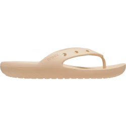 Crocs Unisex Classic Flip Sandals Beige Size 38-39: Experience Iconic Crocs Comfort™ with Updated Modernized Silhouettes, Perfect Fit, and Feel. Personalize with Jibbitz™ Charms!