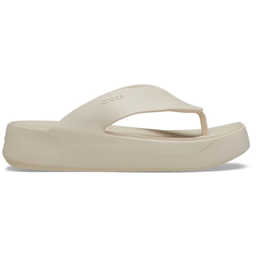 Crocs Women's Getaway Platform Flip Sandals with Free Feel Technology, Beige, Sizes 41-42. Experience Seamless Comfort and Stylish Silhouettes for Every Getaway. - Crocs - Image 6