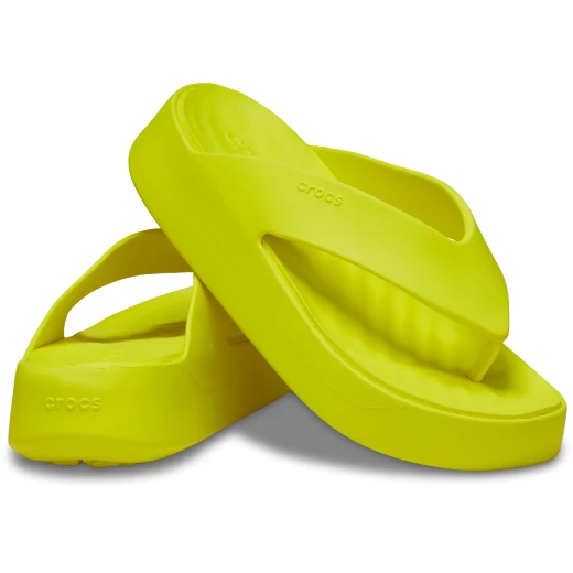 Crocs Women's Getaway Platform Flip Flop Sandals in Green, Sizes 34-35, Featuring Free Feel Technology for Ultimate Comfort and Stylish Design Perfect for Any Getaway - Crocs - Image 8