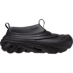 Crocs Unisex Echo Storm Sneaker: Bold Design, Expressive Comfort, Molded Footwear, Black Color, Sizes 48-49, Innovative and Eye Catching Style