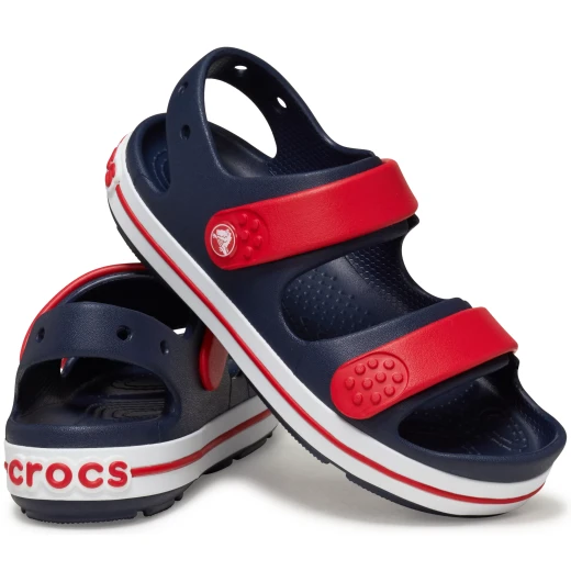 Crocs Kids Crocband Cruiser Sandal Navy 28 29 Adjustable Comfort - Crocs - Image 2