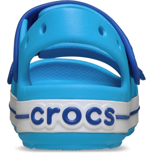 Crocs Toddlers Crocband Cruiser Sandal in Blue, Sizes 27-28: Sporty and Comfortable Kids' Sandals with Jibbitz Charm Holes for Personalized Fun. Perfect for Little Feet - Crocs - Image 4