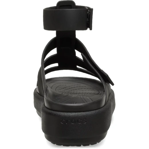 Brooklyn Luxe Gladiator Sandals for Women in Black, Sizes 34 and 35, Stylish and Comfortable Footwear for Everyday Wear and Special Occasions, Modern Design - Crocs - Image 9