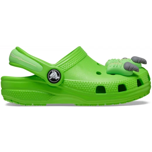 Crocs Toddler Classic I Am Dinosaur Clog Green 19 20 with Dinosaur Claw Design Lightweight Slip On Clogs for Little Kids Fun Footwear - Crocs - Image 2