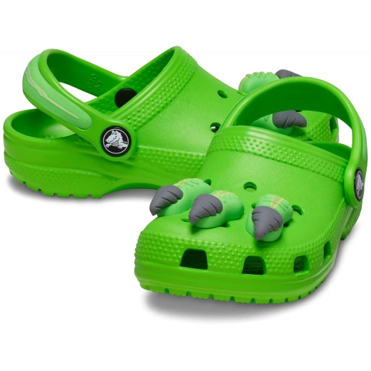 Crocs Toddler Classic I Am Dinosaur Clog Green 19 20 with Dinosaur Claw Design Lightweight Slip On Clogs for Little Kids Fun Footwear - Crocs - Image 4