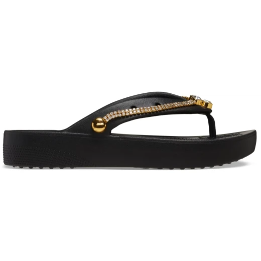 Crocs Women's Classic Platform Tiara Flip Sandals Black 37 38 - Crocs - Image 2