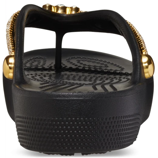 Crocs Women's Classic Platform Tiara Flip Sandals Black 34 35 - Crocs - Image 5
