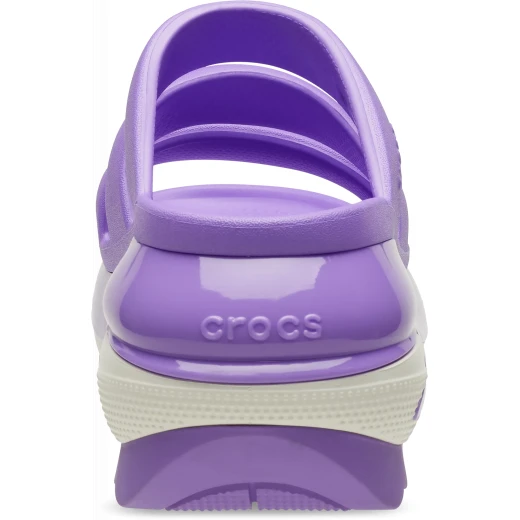 Women's Mega Crush Triple Strap Slide Sandal: Purple Platform with 3 Adjustable Straps, Sizes 34-35, Enhanced Rubber Tread for Stylish Comfort - Crocs - Image 13