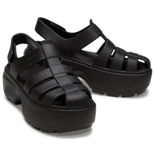 Stomp Fisherman Sandal Women's Black 36 37 Closed Toe Adjustable Strap - Crocs - Image 4