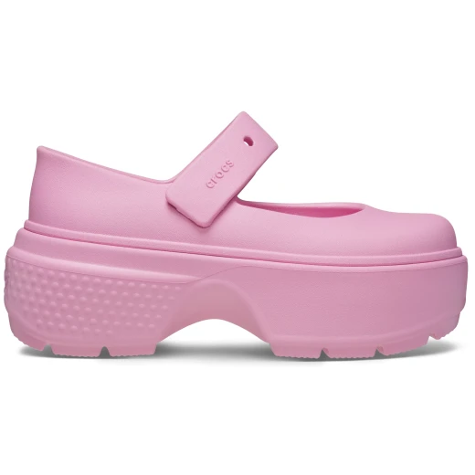 Stomp Mary Jane Women's Shoes Pink Color Sizes 36 37 Adjustable Front Strap with Jibbitz Holes Chunky Exaggerated Lug Soles Fashionable Design Stylish and Bold Footwear - Crocs - Image 6