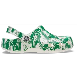 Crocs Kids Classic Duke Print Clog Green 37 38 Comfortable Lightweight