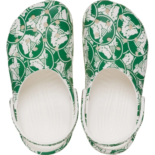 Crocs Kids Classic Duke Print Clog in Green: Comfortable, Lightweight Clogs for Children, Sizes 29-30, Featuring Ventilation Holes for Jibbitz Charms - Crocs - Image 3
