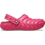 Crocs Women's Classic Lined Overpuff Clog Pink: Cozy Fleece Lined Clogs with Puffy Texture Sizes 37 38 - Crocs