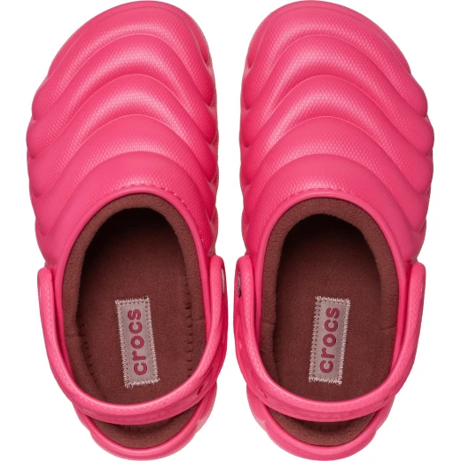 Crocs Women's Classic Lined Overpuff Clog Pink: Cozy Fleece Lined Clogs with Puffy Texture Sizes 37 38 - Crocs - Image 4