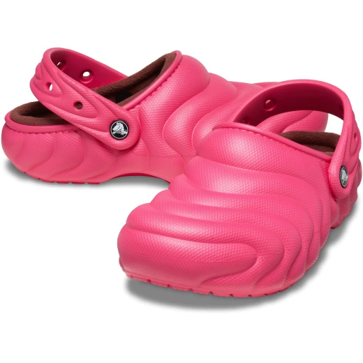 Crocs Women's Classic Lined Overpuff Clog Pink: Cozy Fleece Lined Clogs with Puffy Texture Sizes 37 38 - Crocs - Image 7