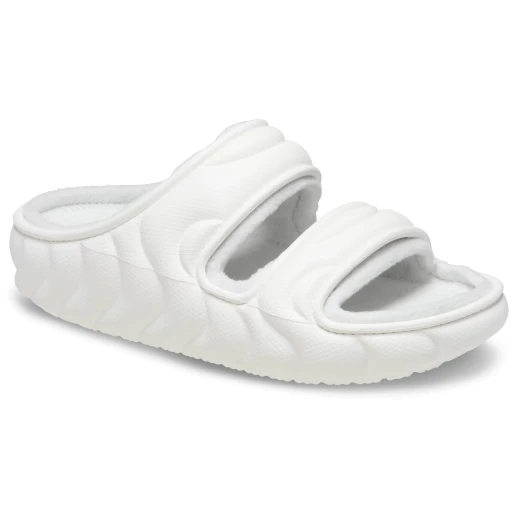 Crocs Classic Cozzzy Overpuff Sandal Fleece Lined White Women's 34 35 - Crocs - Image 5