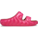 Crocs Women's Classic Cozzzy Overpuff Sandal Pink 36 37 Fleece Lined - Crocs