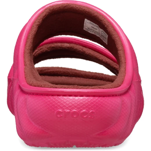 Crocs Women's Classic Cozzzy Overpuff Sandal Pink 36 37 Fleece Lined - Crocs - Image 4