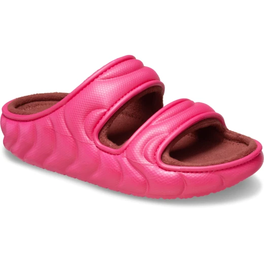 Crocs Women's Classic Cozzzy Overpuff Sandal Pink Fleece Lined Lightweight Comfort Heightened Outsole Slipon Footwear Sizes 37 38 - Crocs - Image 7