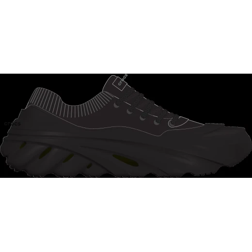 Echo Surge Unisex Sneakers Black 43 44 Breathable Stretch Knit Upper LiteRide Footbed Comfort Streetwear Style Versatile Design - Crocs - Image 6