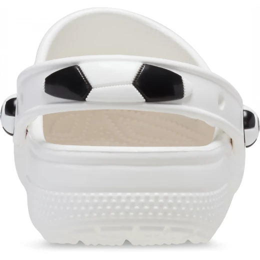 Crocs Kids Soccer Ball Clog White Comfortable Lightweight Flexible Water Resistant Ventilation Holes 29 30 Toddler Shoes with Rotating Heel Strap for Secure Fit - Crocs - Image 5