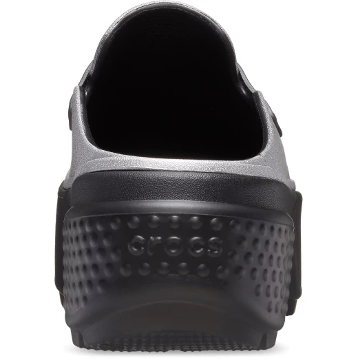 Stomp Women's Metallic Loafer Shoes Grey Finish with Exaggerated Chunky Soles Comfortable Slip On Design Sizes 34 35 Perfect for Everyday Wear Stylish Footwear Collection - Crocs - Image 5