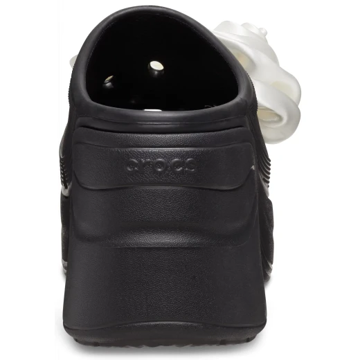Crocs Women's Siren Rosette Clog in Black with Removable Fabric Embellishments, High Heel Design, Sizes 38 39. Comfortable for All Day Wear From Sunset to Sunrise. - Crocs - Image 16