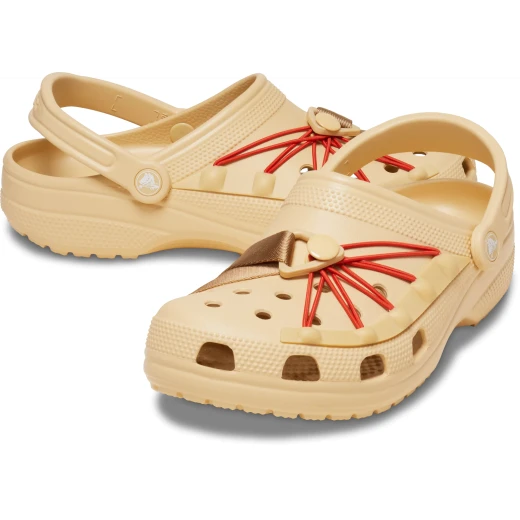 Crocs Unisex Classic Bungee Cord Clog Brown 41 42 Featuring Webbing Design Lightweight Comfortable Croslite Foam Construction Perfect for Adventure and Everyday Wear - Crocs - Image 4