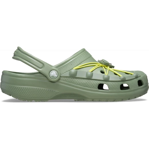 Crocs Unisex Classic Bungee Cord Clog Green: Comfortable & Durable Slip On Shoes for Sizes 43 44 - Webbing Design - Crocs - Image 2