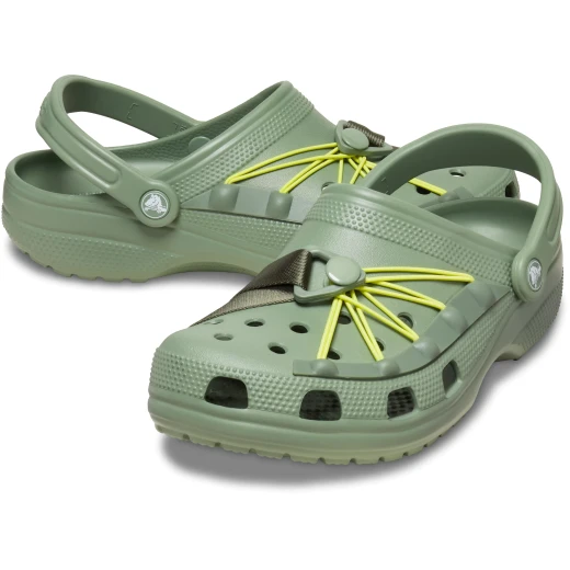 Crocs Unisex Classic Bungee Cord Clog Green 37 38 Lightweight Comfort - Crocs - Image 4