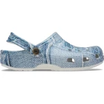Crocs Classic Denim Clog Unisex Blue Comfortable Shoes Sizes 45 46 Lightweight Design Perfect for Everyday Wear Iconic Style Easy to Clean and Maintain - Crocs