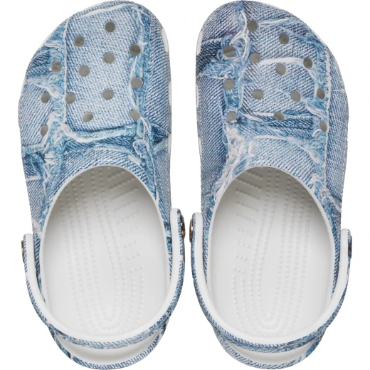 Crocs Classic Denim Clog Unisex Shoes in Blue Size 34-35 Comfortable Lightweight Clogs Perfect for Everyday Wear Iconic Design with Cushy Crocs Comfort Sole - Crocs - Image 22
