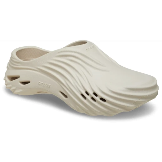 Crocs Unisex Echo Wave Clog Beige Lightweight Comfort Footwear 45 46 Digitally Inspired Sculpting And Texture Breathable Ventilation Holes LiteRide Footbed For All Day Wear - Crocs - Image 3
