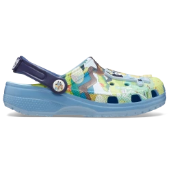 Crocs Toddlers Bluey Classic Clog Shoes Multicolor Featuring Oversized Bluey & Bingo Jibbitz Charms Sizes 19 20 Comfortable Lightweight Design Perfect for Little Feet