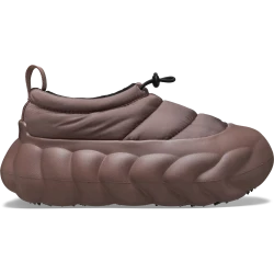 Overpuff Shorty Unisex Winter Boots in Brown, Sizes 36 37. Fleece Lined, Quilted Puff Upper for Warmth and Comfort, Bungee Cord Adjustable, Bold Outsole Design, Weather Protection.