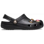 Crocs Kids Classic Jewel Clog Classic Black with Sparkling Embellishments Lightweight Comfortable Shoes for Children Sizes 28 29 Perfect for Everyday Wear and Play - Crocs