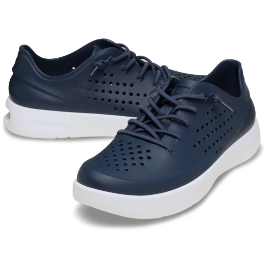 حذاء رياضي InMotion Pacer للجنسين بتقنية LiteRide و Free Feel: أزرق بحري، مقاس 45-46. استمتع براحة استثنائية وسهولة الارتداء مع أربطة بنجي لتصميم رياضي - كروكس - Image 3