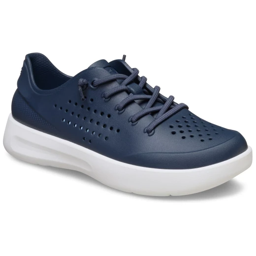 InMotion Women's Pacer Sneaker with LiteRide Foam & Free Feel Technology, Navy, Sizes 34-35, Bungee Laces for Easy On/Off, Exceptional Comfort & Support - Crocs - Image 3