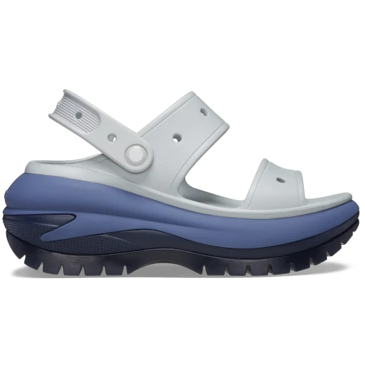 Crocs Classic Mega Crush Matte Sandal Blue 2.5 Inch Platform Women's Crocs Classic Mega Crush Matte Sandal Blue 2.5 Inch Platform Women's