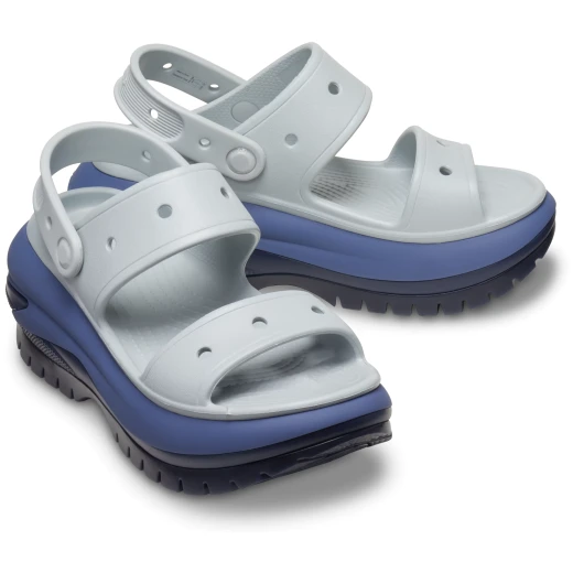 Crocs Women's Classic Mega Crush Matte Sandal Blue Platform 41 42 Featuring Enhanced Rubber Tread, Two Strap Upper, Secure Backstrap and Customizable with Jibbitz Charms - Crocs - Image 3