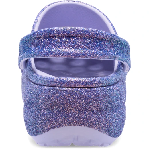 Crocs Women's Classic Platform Glitter Clog Purple Shoes: Iridescent Sparkle, 41 mm Heel, Jibbitz Compatible, Sizes 38-39, Comfortable & Stylish Footwear - Crocs - Image 8